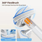 Disposable Toilet Brush Set -with Built-In Cleaner & 24Refills