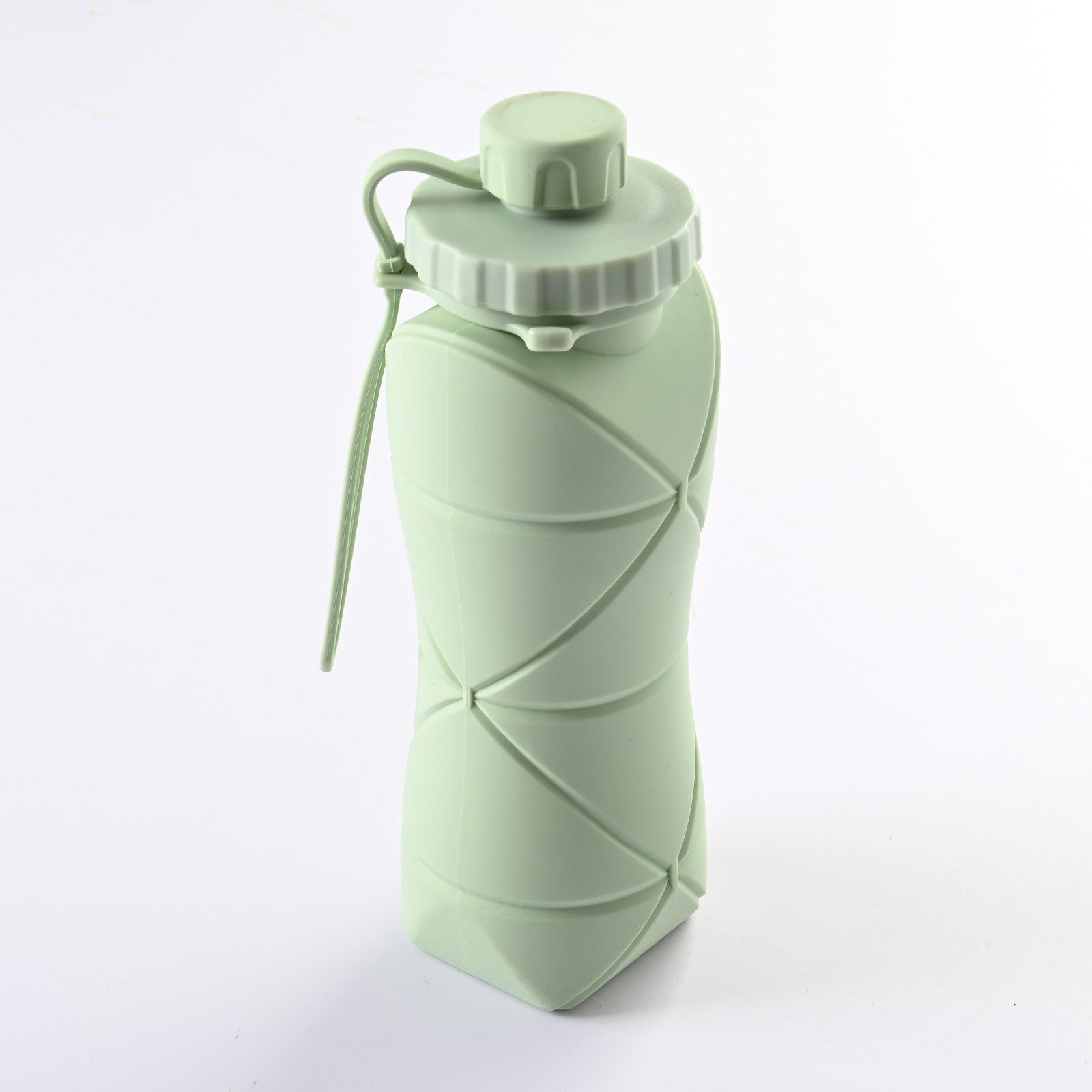 Collapsible Food-Grade Silicone Water Bottle: BPA-Free, Portable, Reusable, Leak-Proof, Heat/Cold Resistant for Sports & Travel