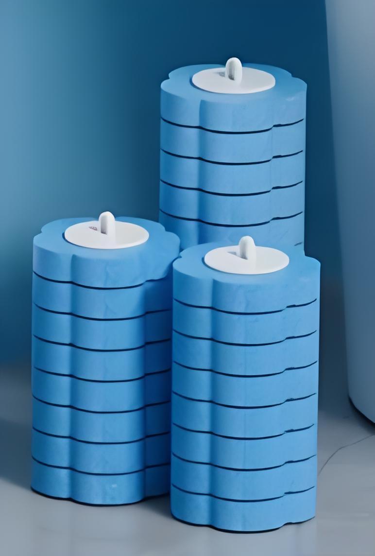 Disposable Toilet Brush Set -with Built-In Cleaner & 24Refills
